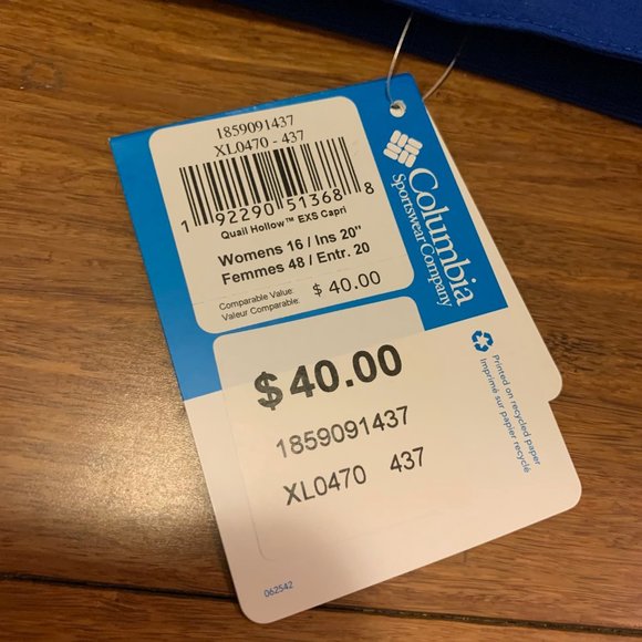 Columbia Women’s Quail Hollow™ EXS Blue Capri Pant - Picture 9 of 13